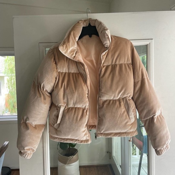 TCEC NWOT Velvet Puffer Jacket XS - Picture 1 of 4